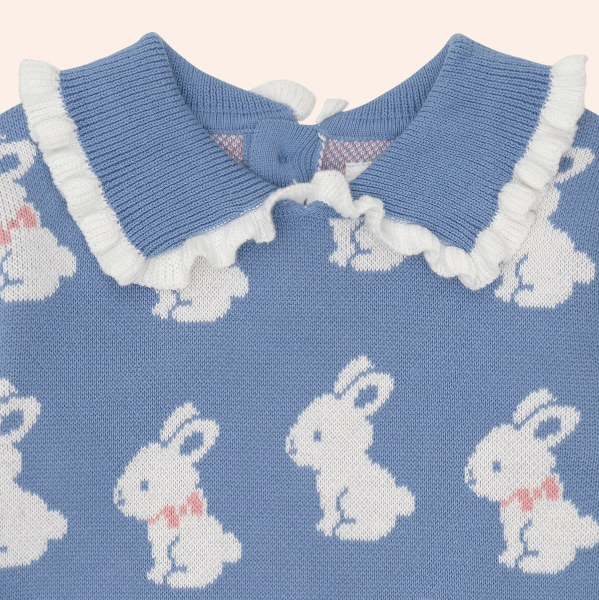 BUNNY FIELD FRILL COLLAR PULLOVER
