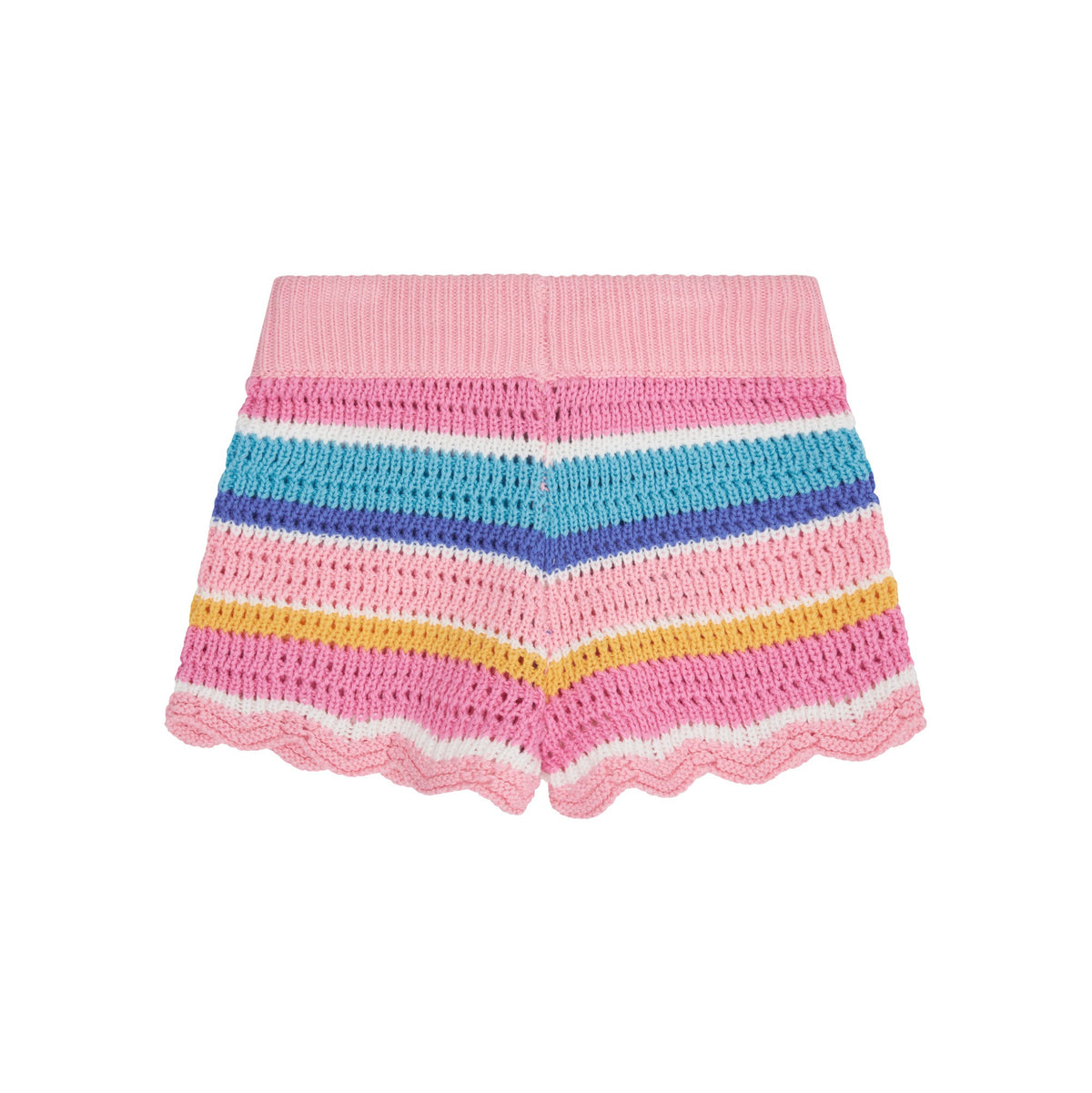 Beach Club Stripe Crochet Short