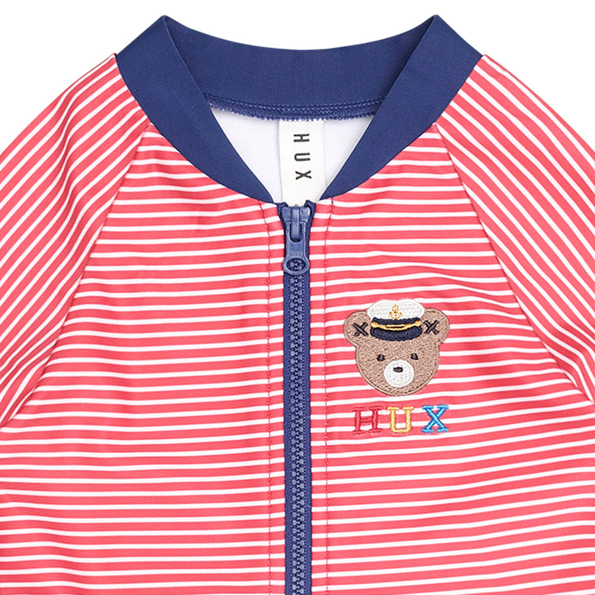 RED STRIPE HUX RASHSUIT