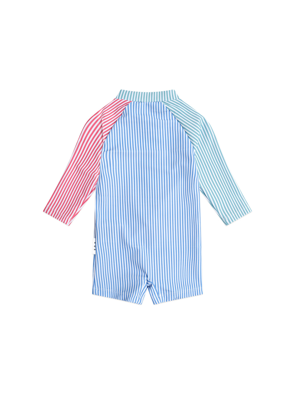Spliced Stripe Swimsuit Shortie