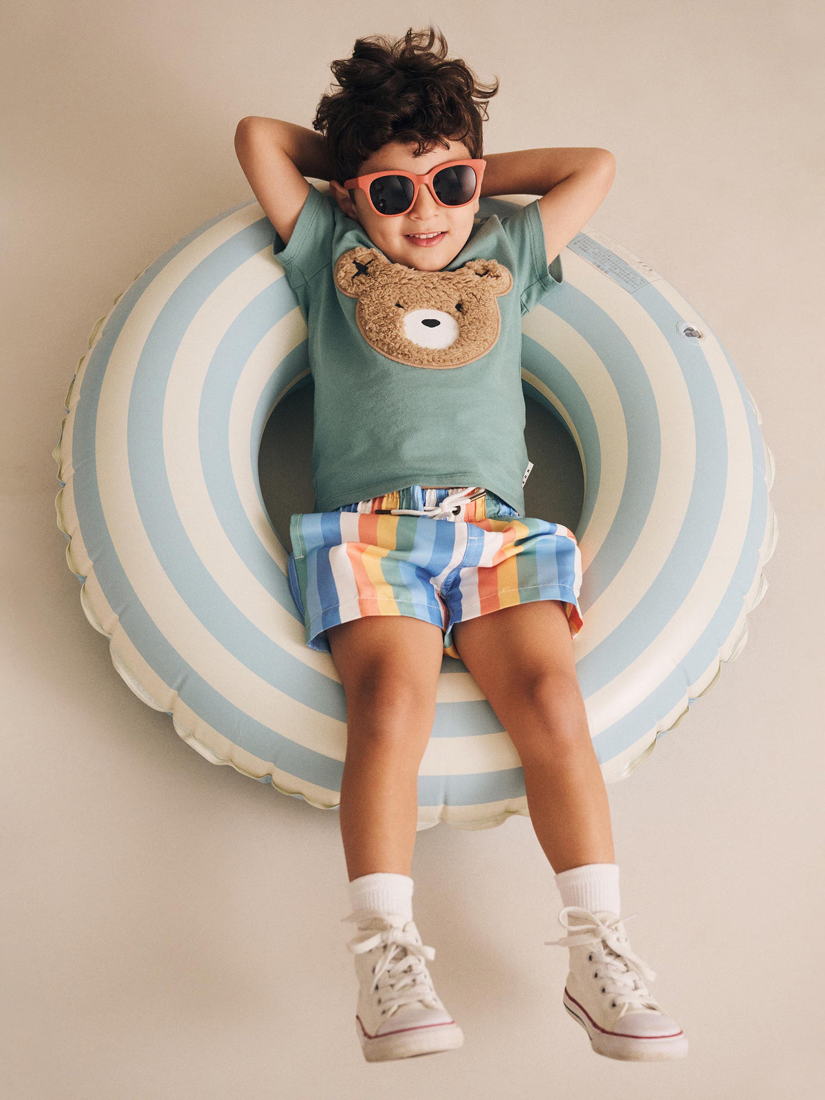 Beach Stripe Swim Short