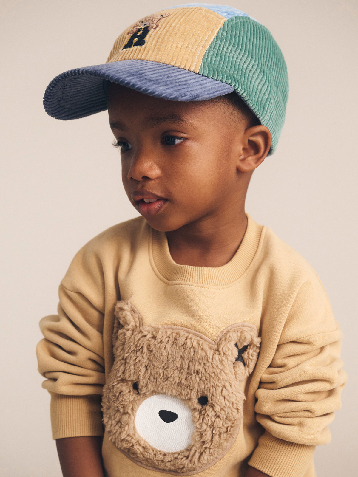 Midnight Colour Block Cord Cap