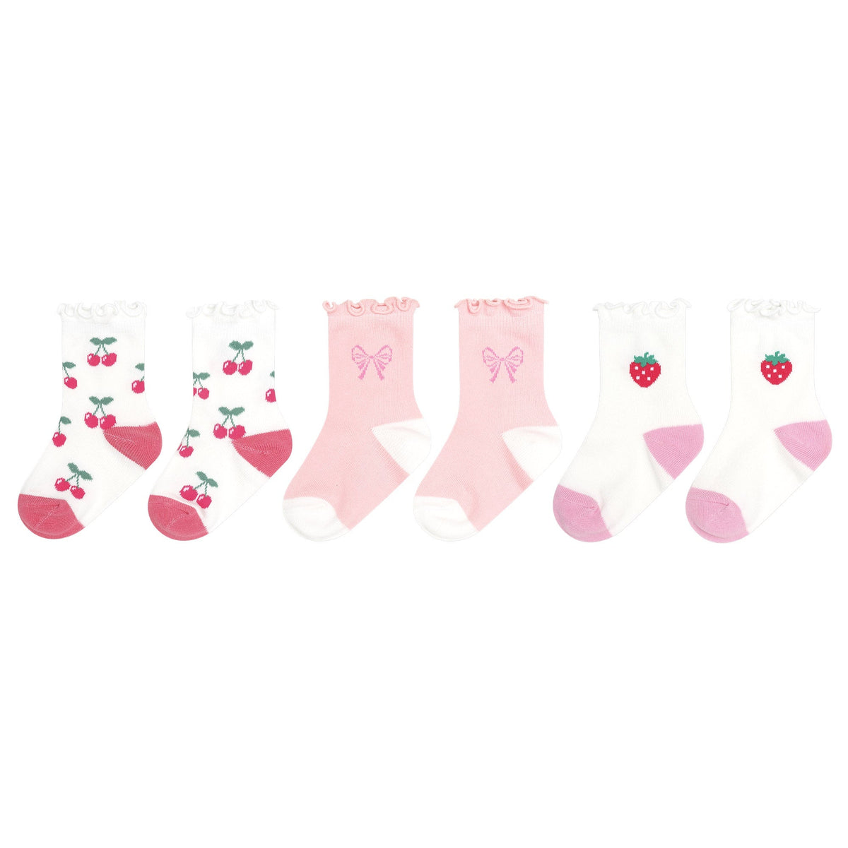 3PK GIRLS FRILL SOCKS