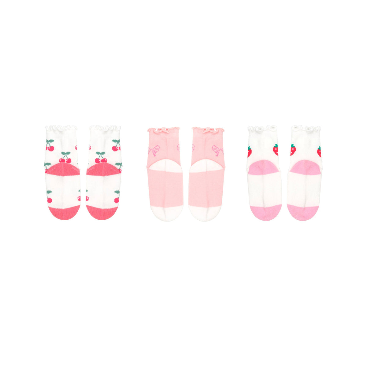 3PK GIRLS FRILL SOCKS