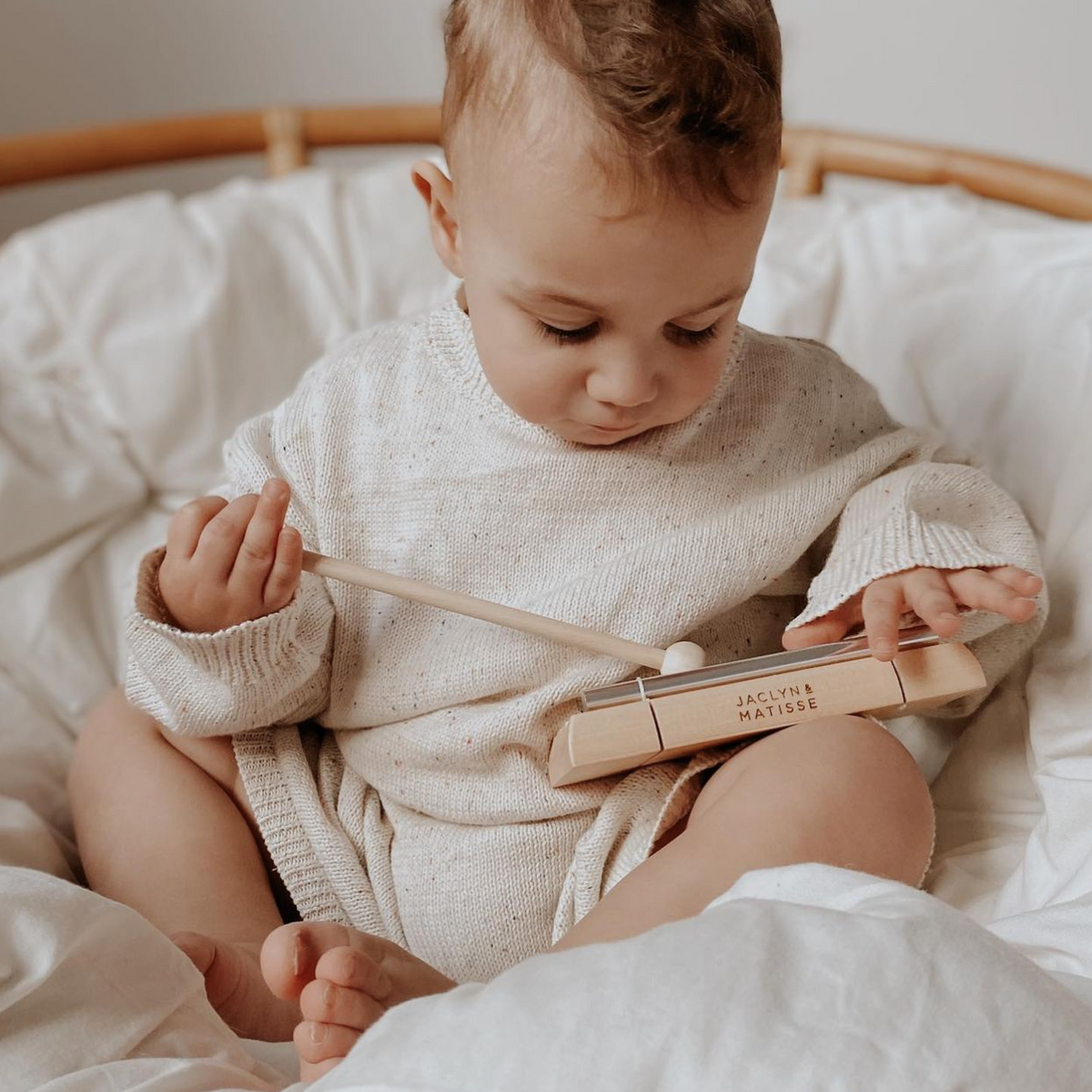 Jaclyn & Matisse | Wooden Xylophone Chime Bar