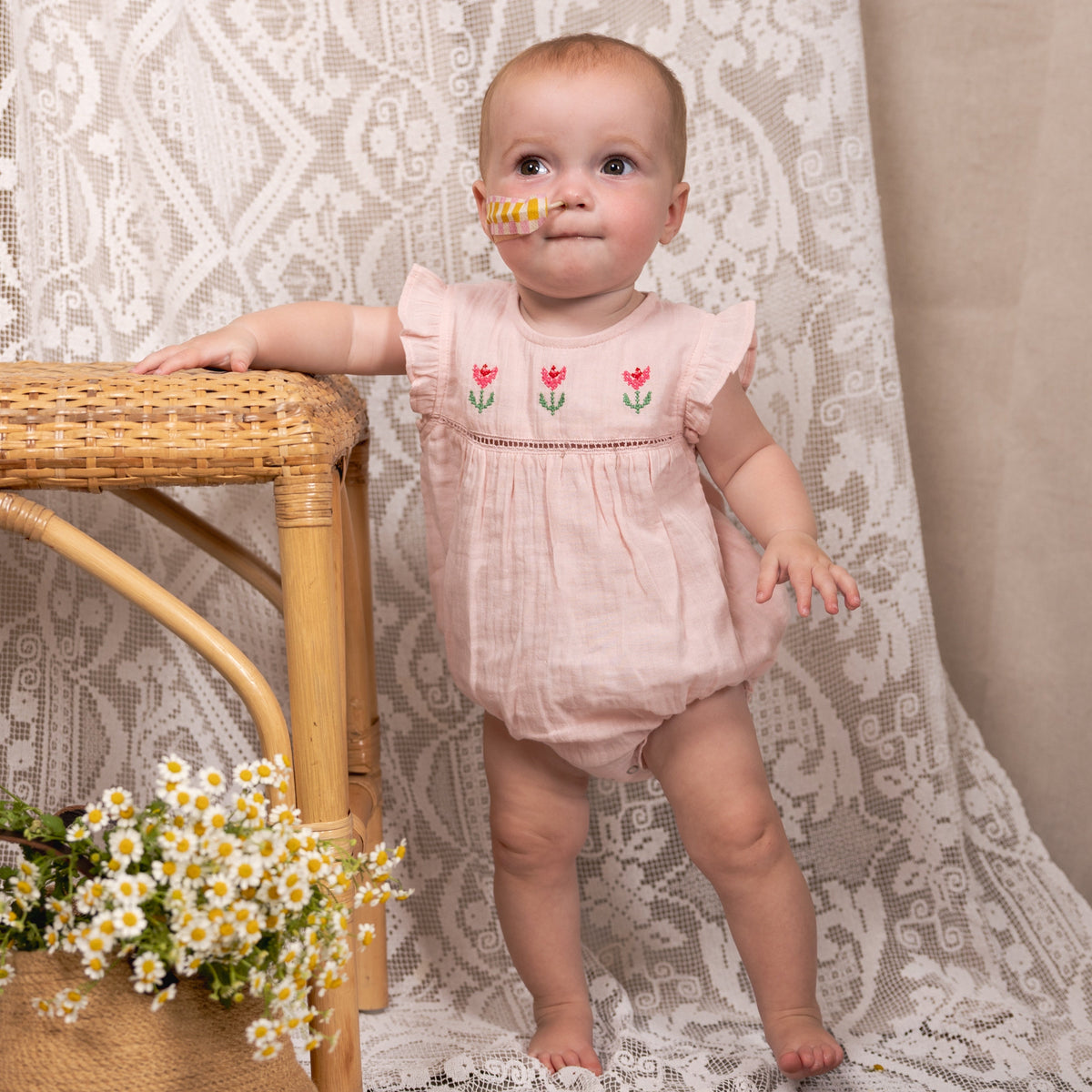 Flee Playsuit | Pink