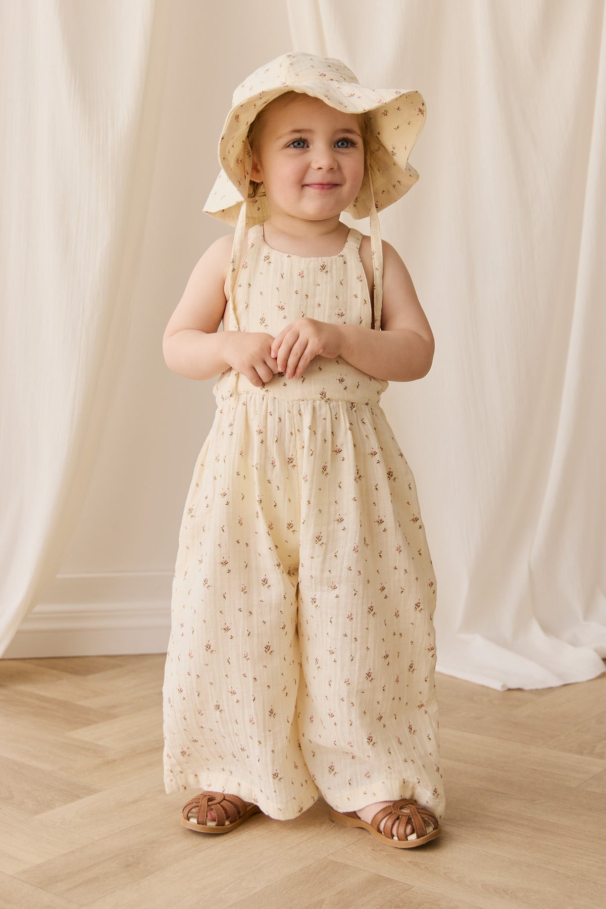 Organic Cotton Muslin Lana Jumpsuit | Dina Antique
