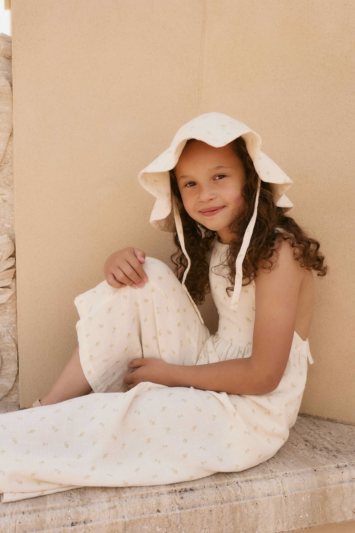 Organic Cotton Muslin Lana Jumpsuit | Vintage Ditsy