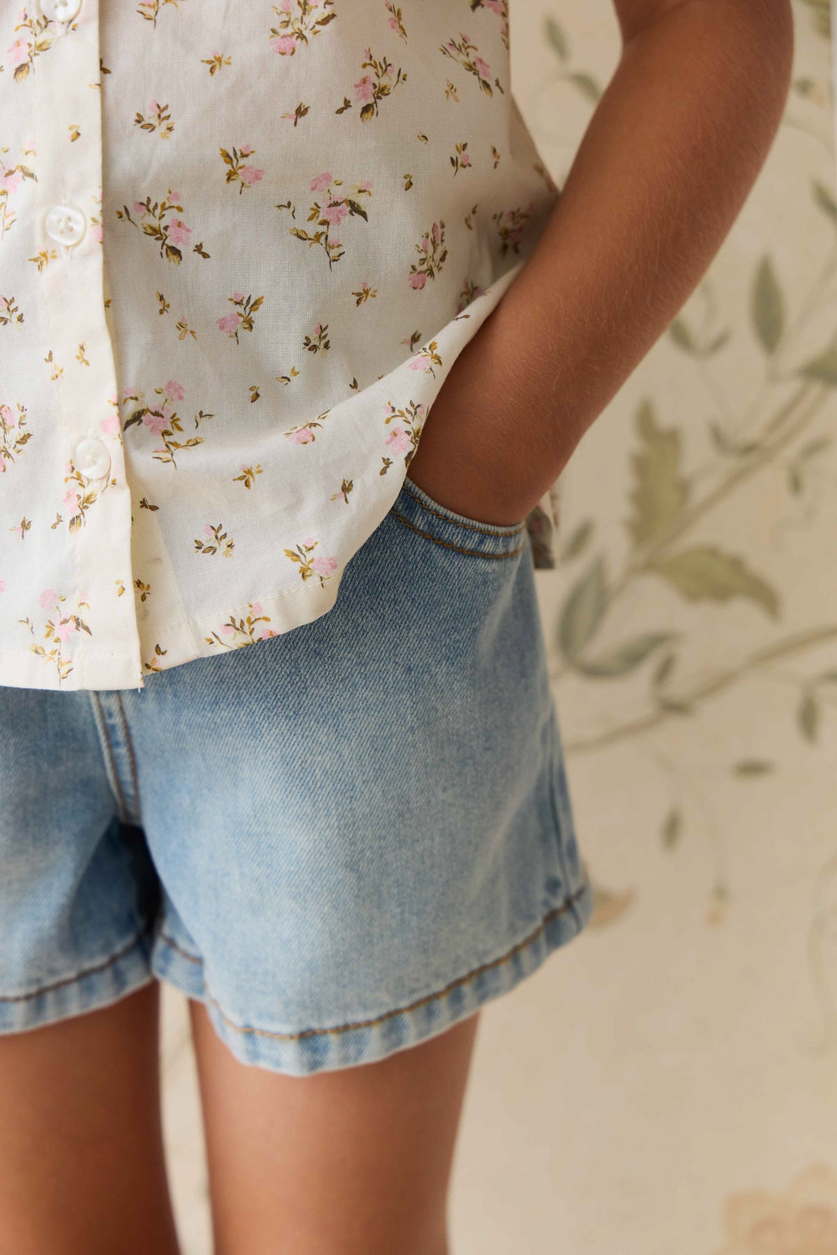 Kora Short | Antique Blue