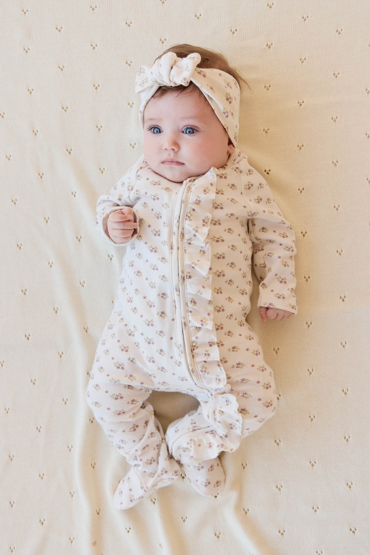 Organic Cotton Melanie Onepiece | Rose Floral Pink