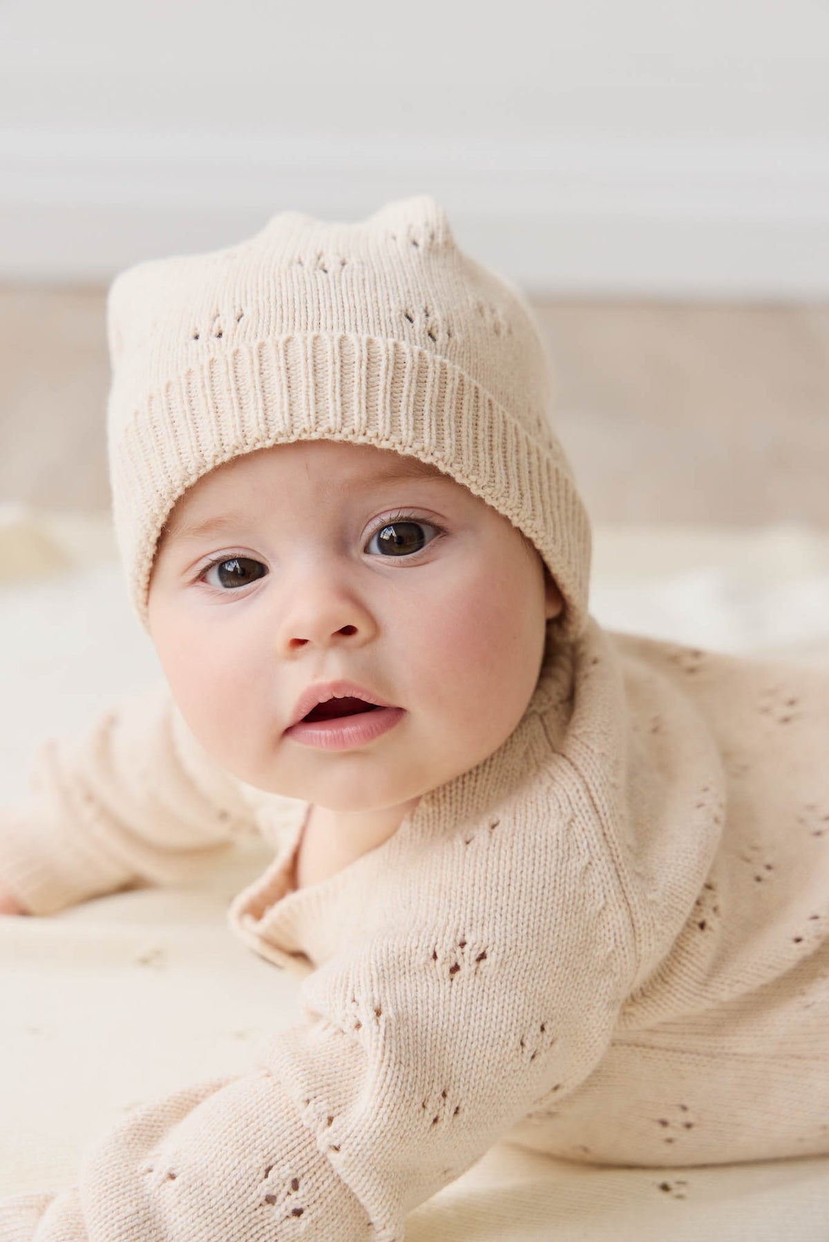 Alette Beanie | Light Oatmeal Marle