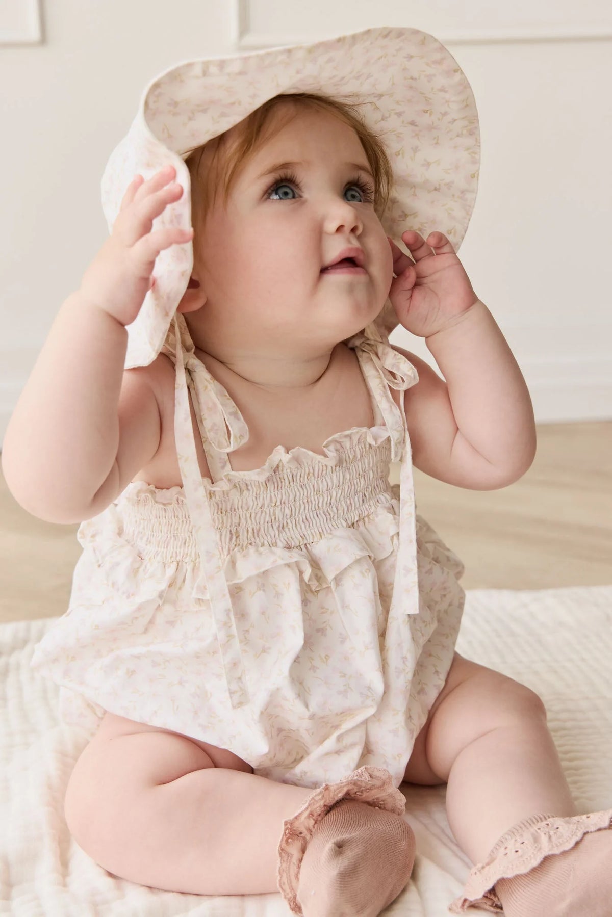 Organic Cotton Cleo Playsuit | Aries Mauve