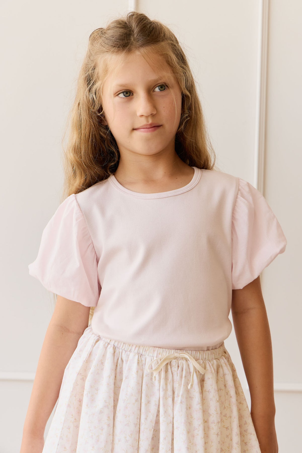 Pima Cotton Myla Top | Soft Misty Rose