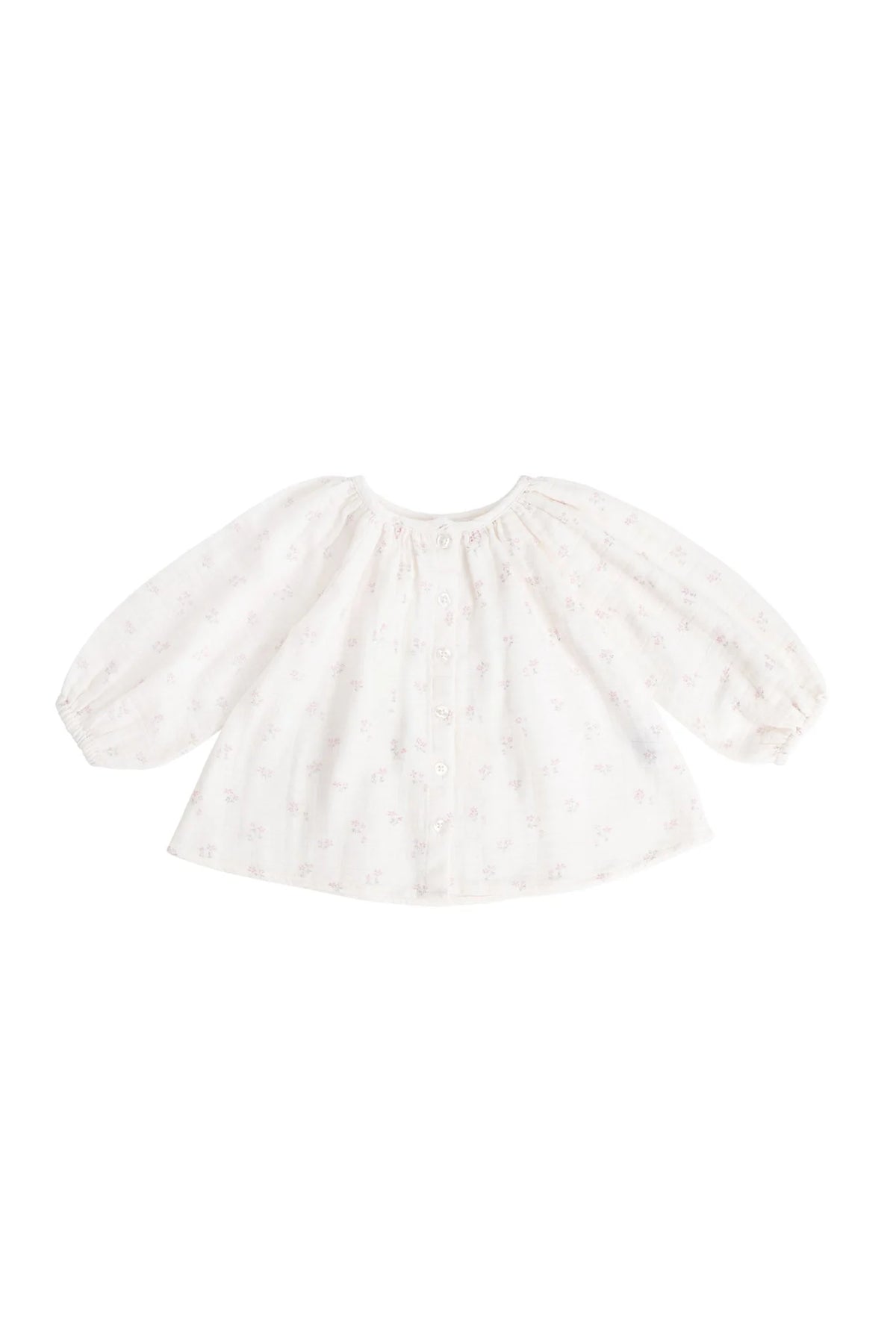 Organic Cotton Muslin Heather Blouse | Pauline Pink