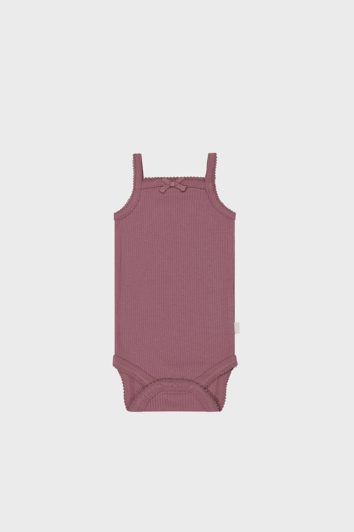 Organic Cotton Modal Singlet Bodysuit | Rosette