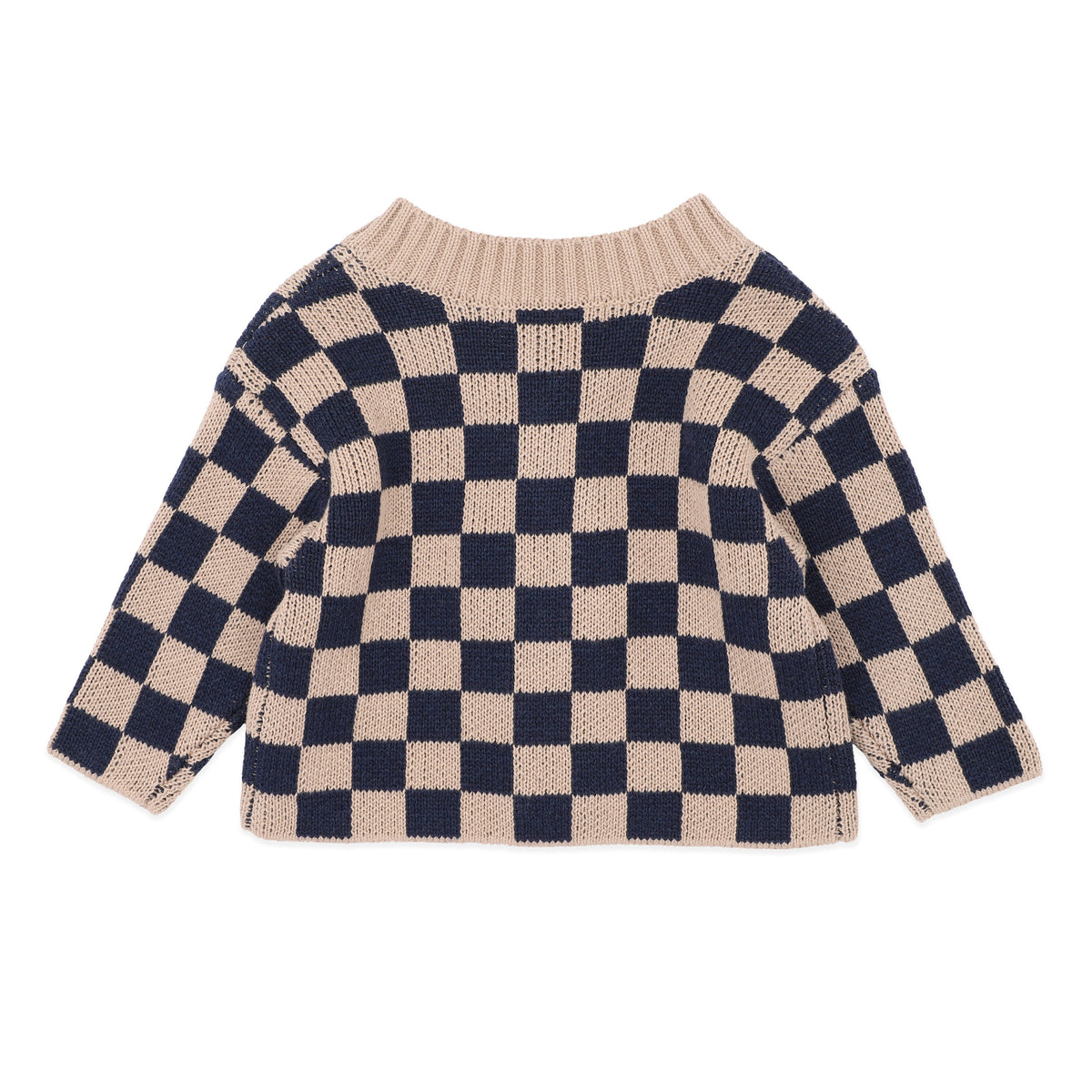 WILD SIDE CHECK KNITTED CARDIGAN
