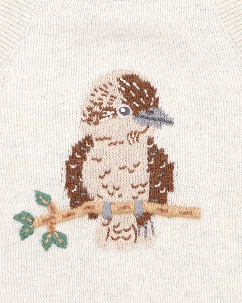 Australiana Organic Kookaburra Knit Bodysuit