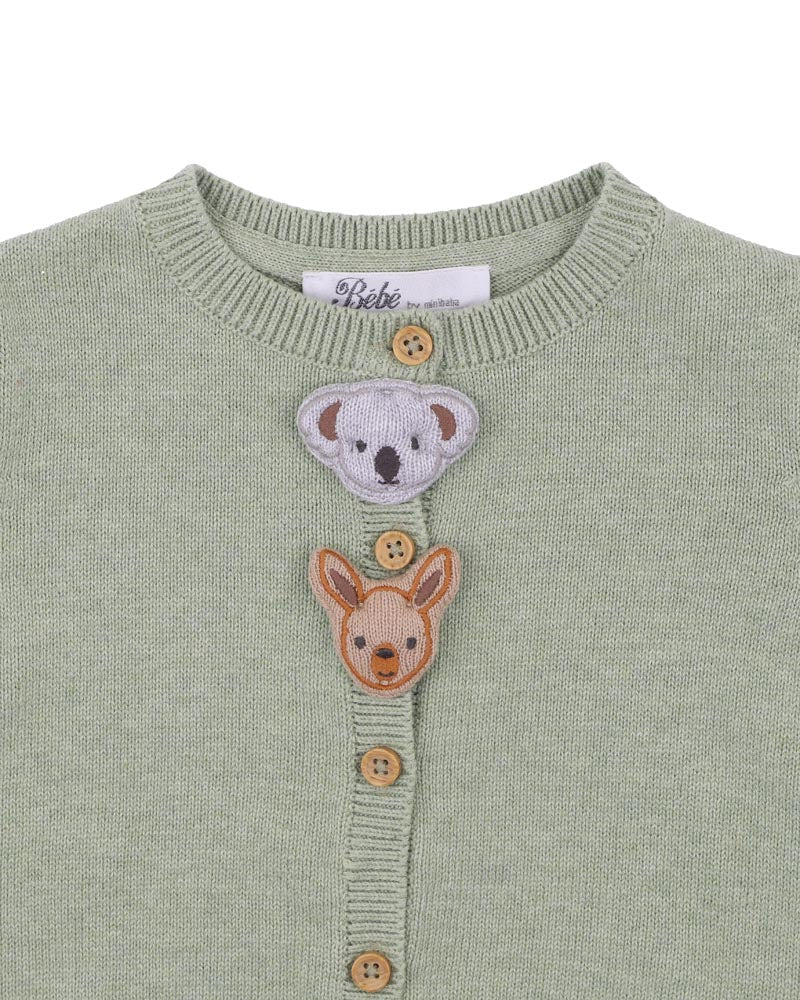 Australiana Organic Novelty Cardigan