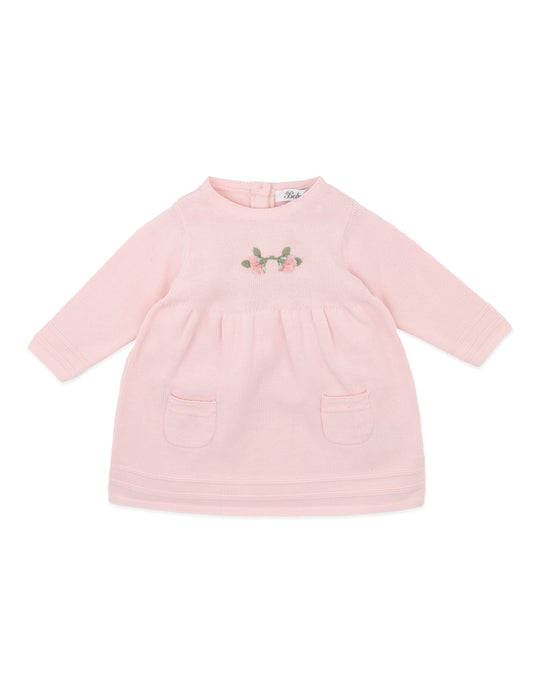 CHARLIE ORGANIC HAND EMB KNIT DRESS