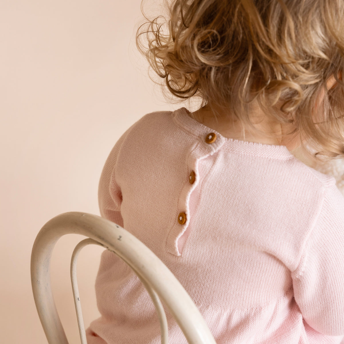 CHARLIE ORGANIC HAND EMB KNIT DRESS