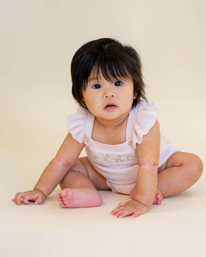 Madelyn Hand EMB Organic Knitted Bodysuit