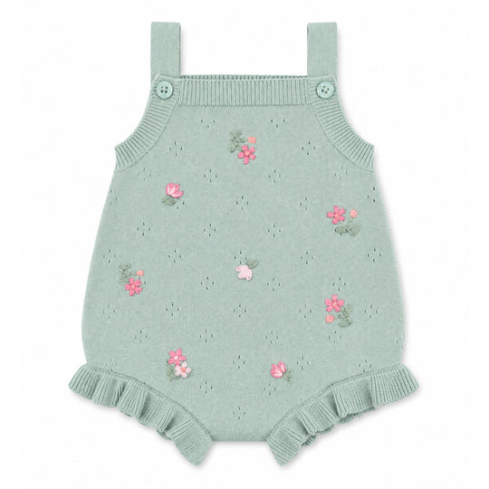 CHELSEA ORGANIC HAND EMB. KNIT BODYSUIT
