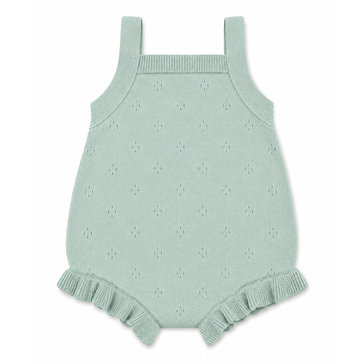 CHELSEA ORGANIC HAND EMB. KNIT BODYSUIT