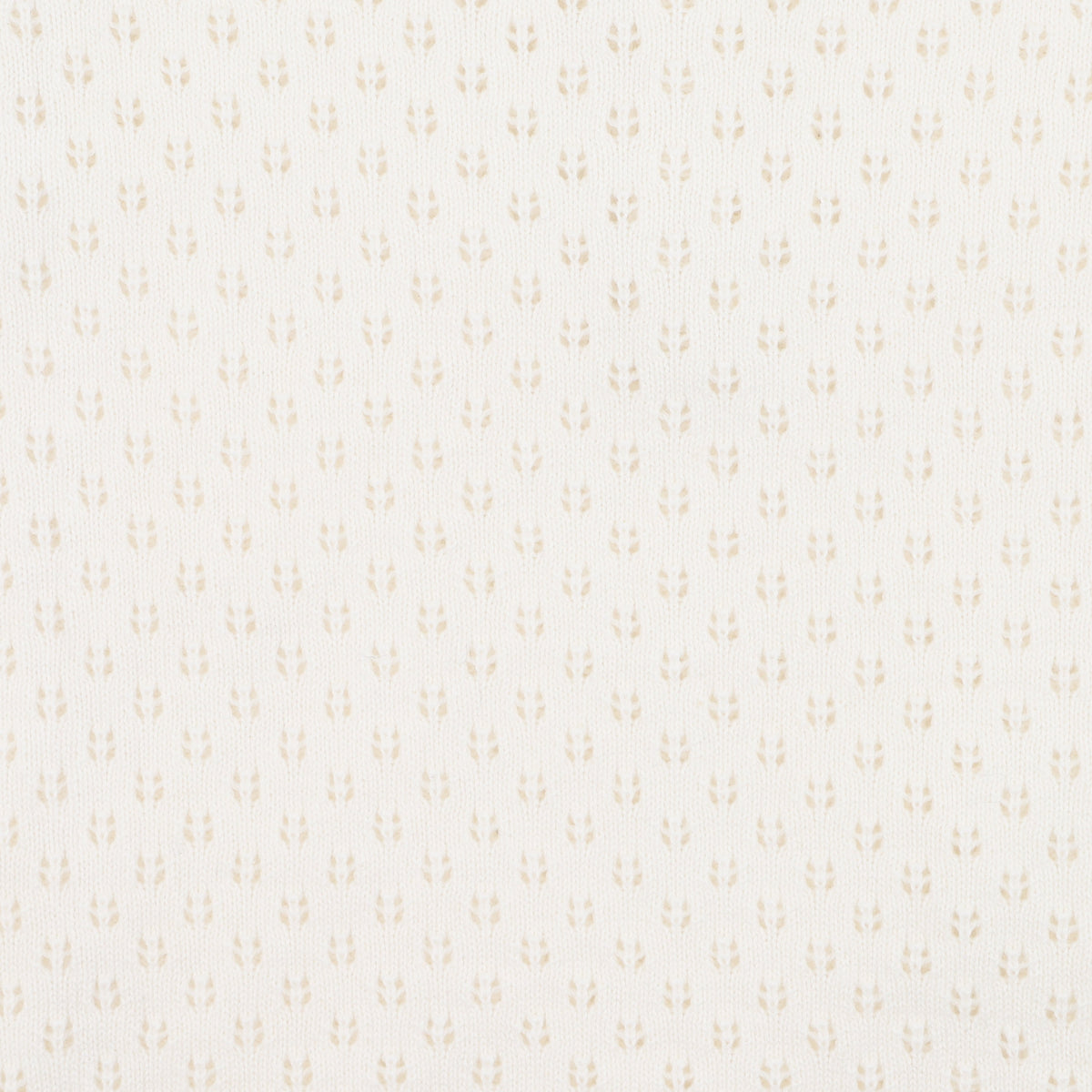 WHITE ORGANIC POINTELLE KNIT TOP 3-7Y