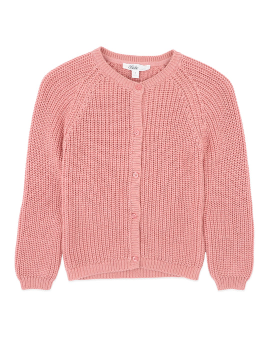 GEMMA ORGANIC CHUNKY RIB CARDI | 3-7Y