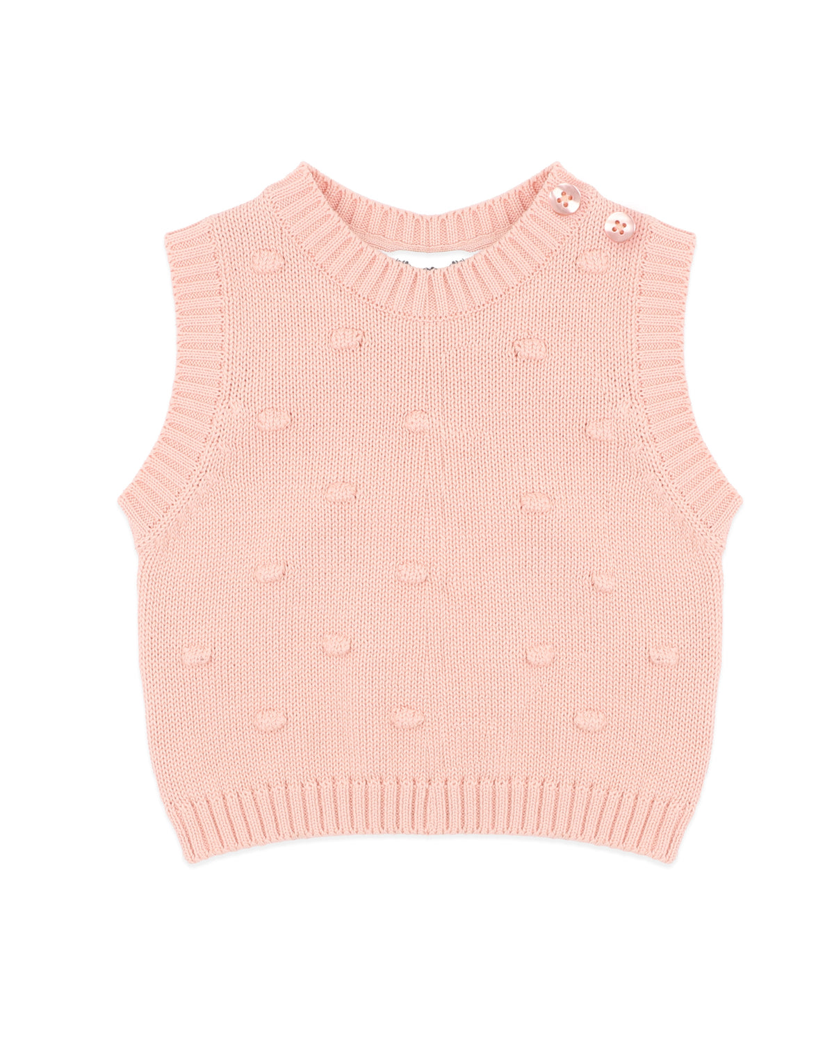 GEMMA ORGANIC BOBBLE KNIT VEST