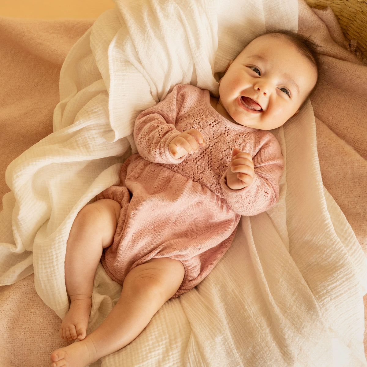 FERN ORGANIC POINTELLE KNITTED BODYSUIT