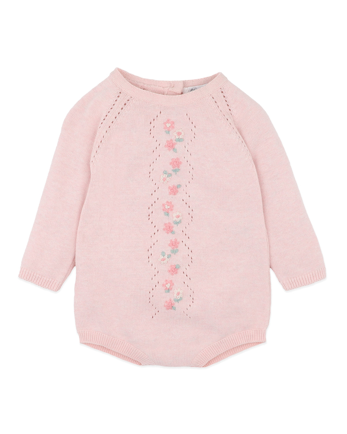 WINNIE ORGANIC HAND EMB KNIT LS BODYSUIT