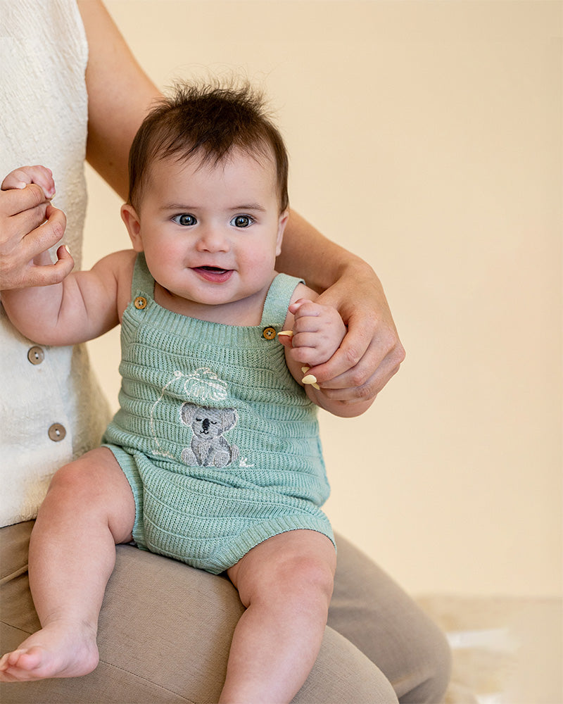 Ivan Organic Knitted Koala Bodysuit