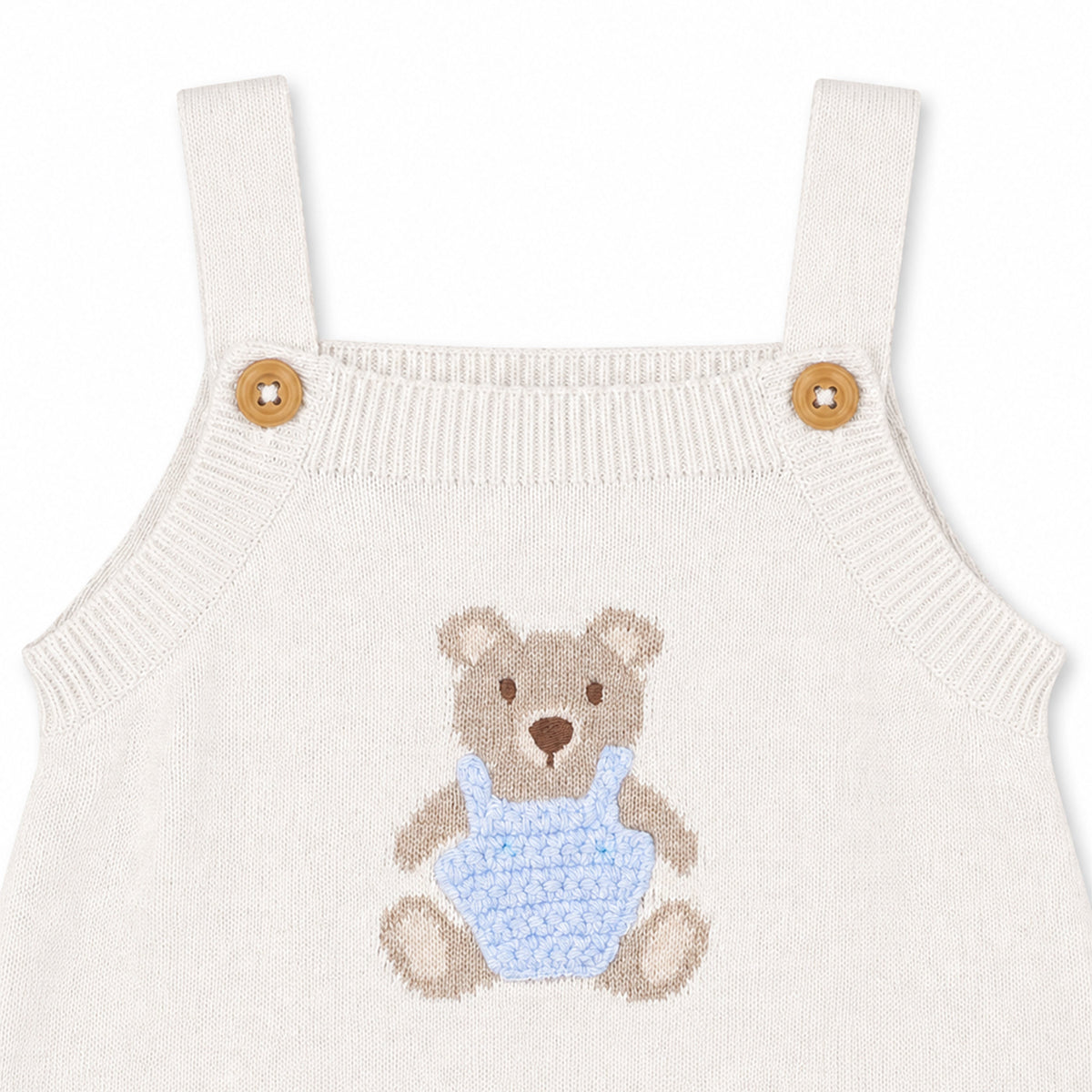 BRADY ORGANIC KNITTED BEAR BODYSUIT
