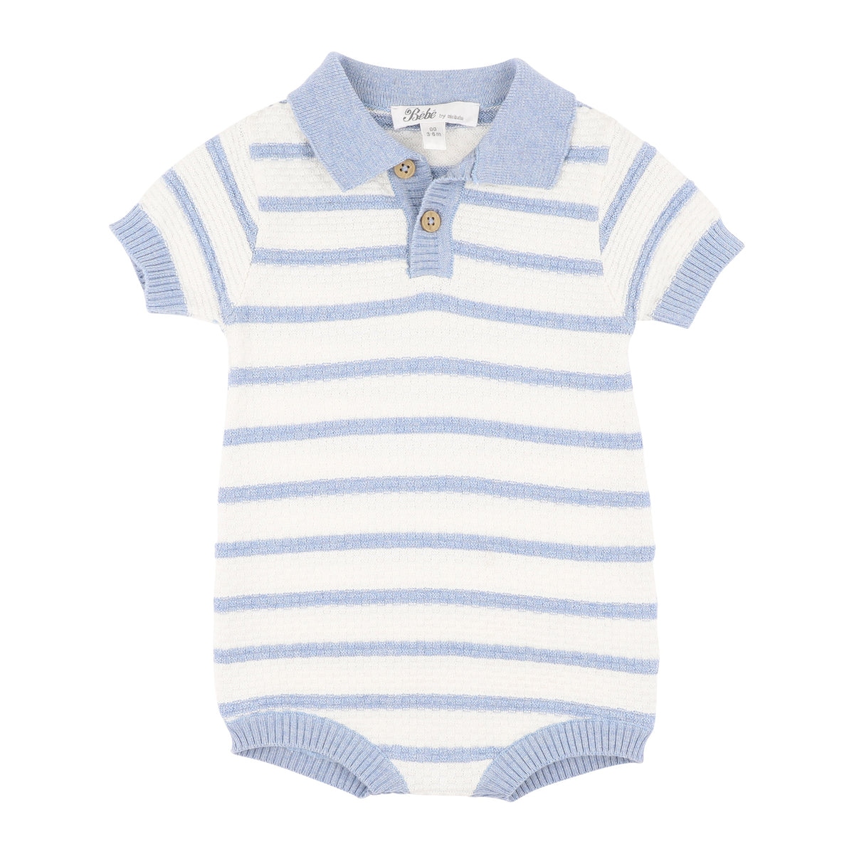BRADY ORGANIC KNITTED POLO ROMPER