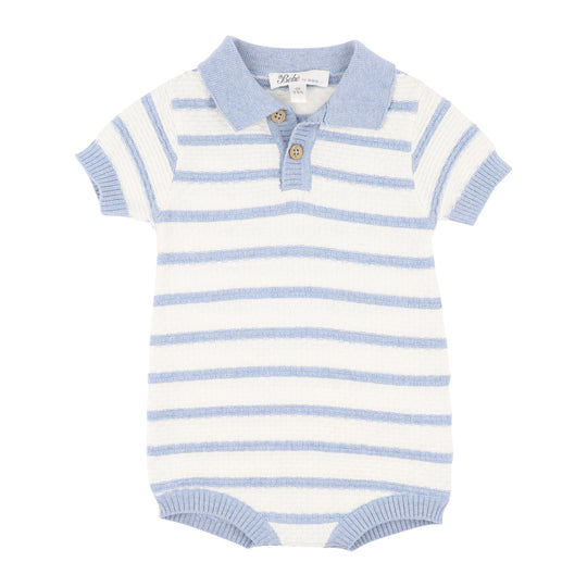 BRADY ORGANIC KNITTED POLO ROMPER