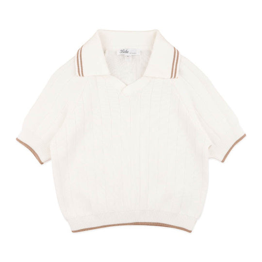 EVAN SS COLLARED JUMPER 3-7Y