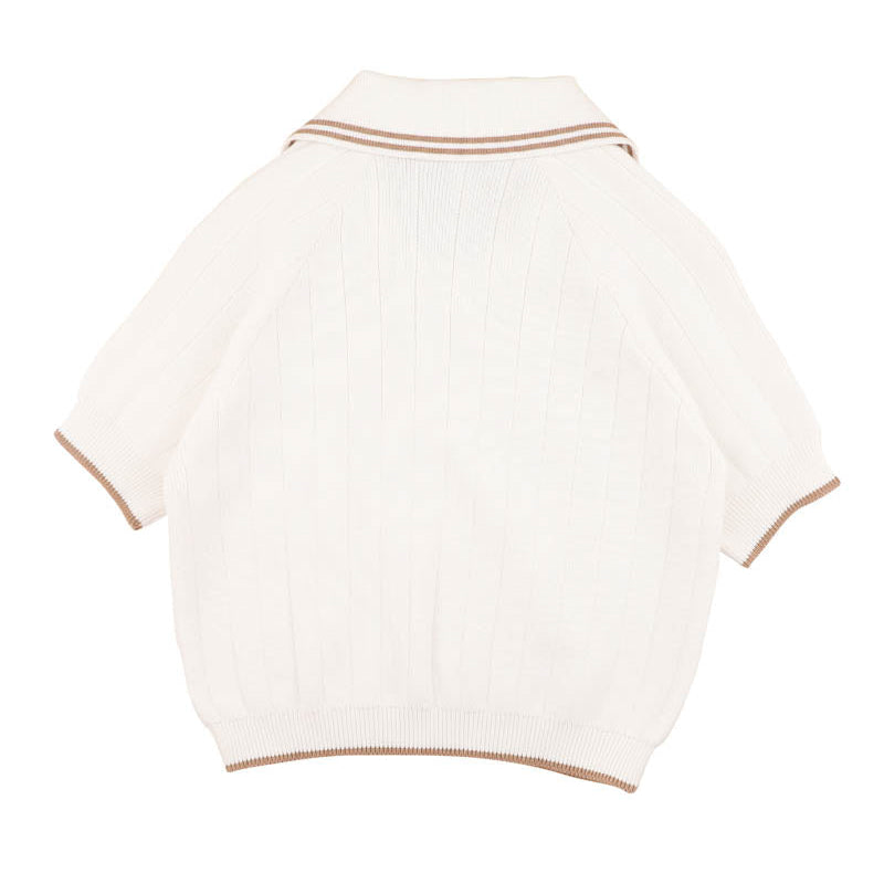 EVAN SS COLLARED JUMPER 3-7Y