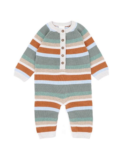 Mateo Stripe Knitted Romper