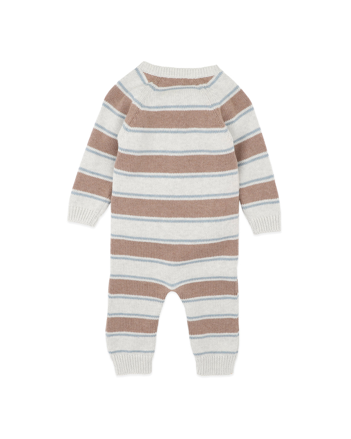 ALVIN STRIPE ORGANIC KNITTED ROMPER