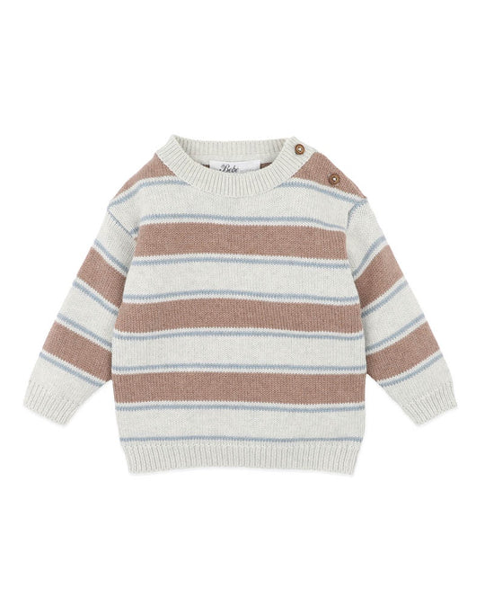 ALVIN STRIPE ORGANIC KNITTED JUMPER