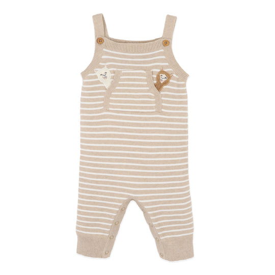 HUNTER ORGANIC STRIPE KNITTED OVERALLS