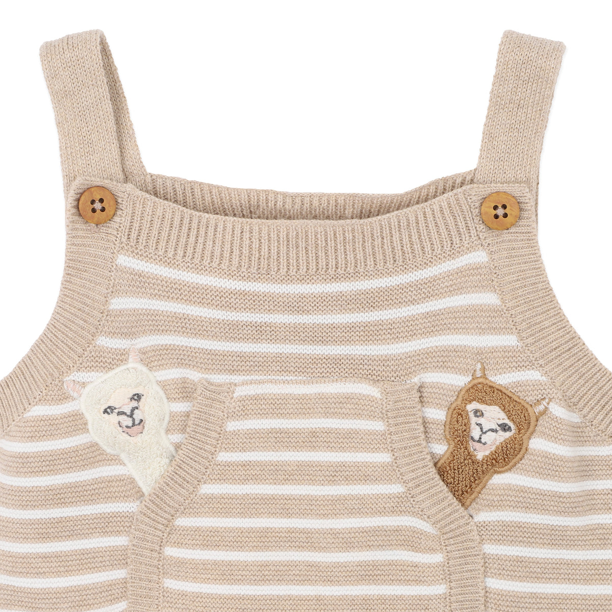 HUNTER ORGANIC STRIPE KNITTED OVERALLS