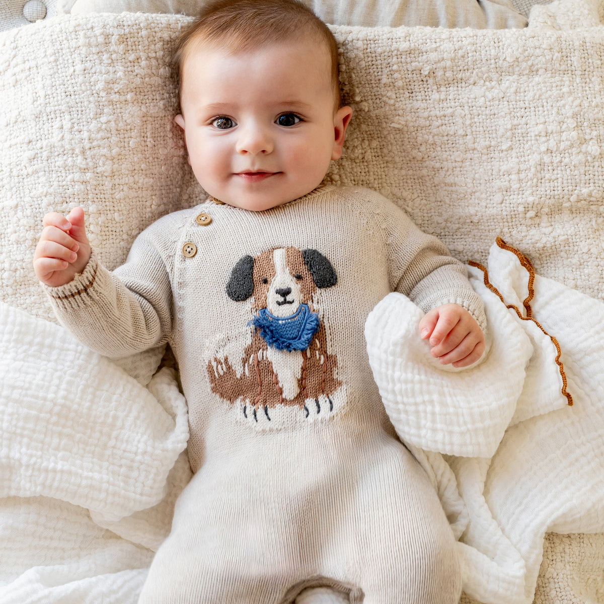 OTTO ORGANIC KNITTED DOG ROMPER