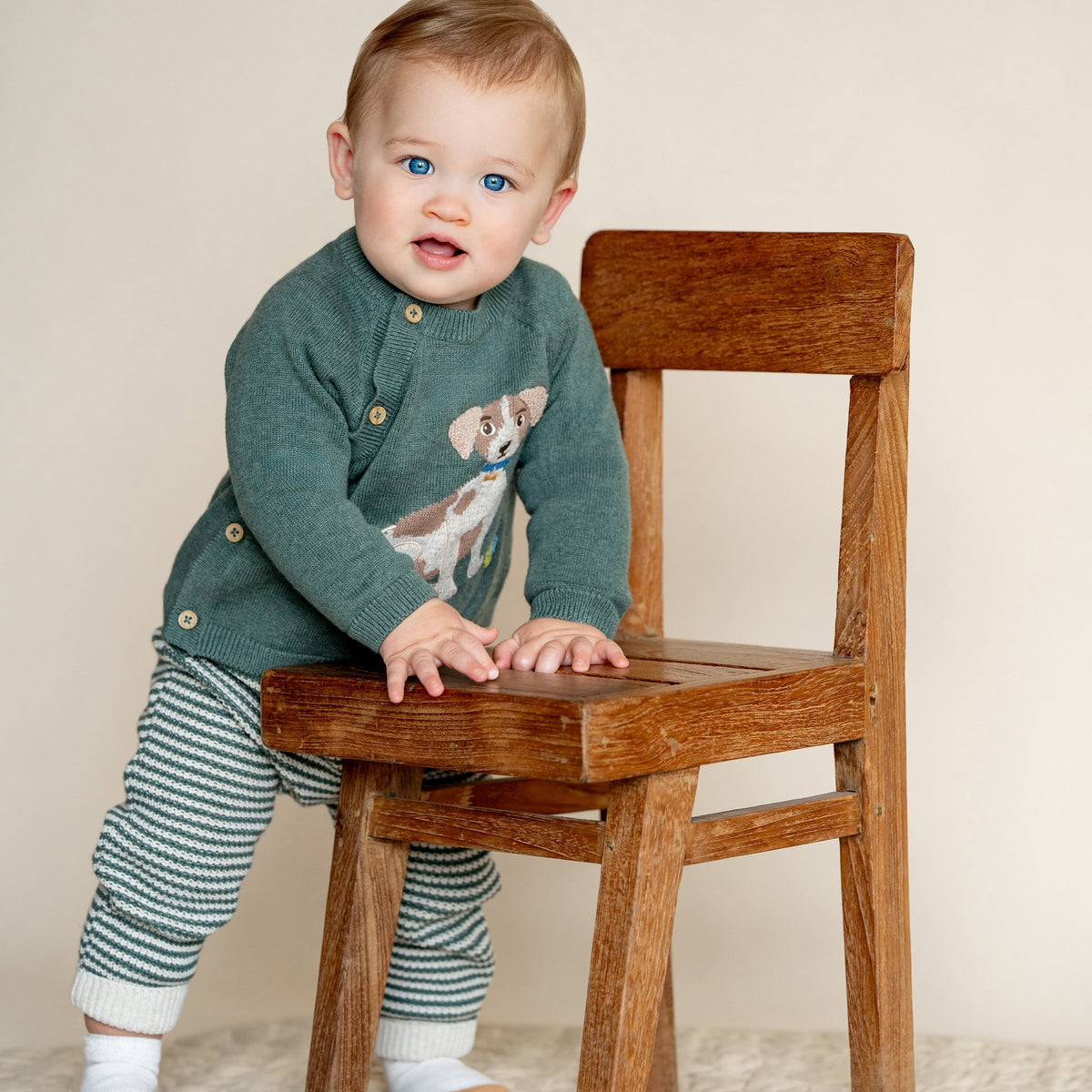 OTTO PROUD PUPPY ORGANIC KNITTED JUMPER