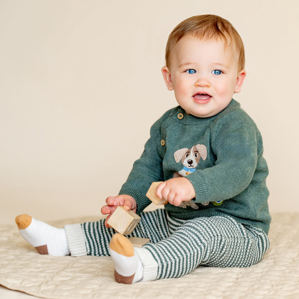 OTTO PROUD PUPPY ORGANIC KNITTED JUMPER