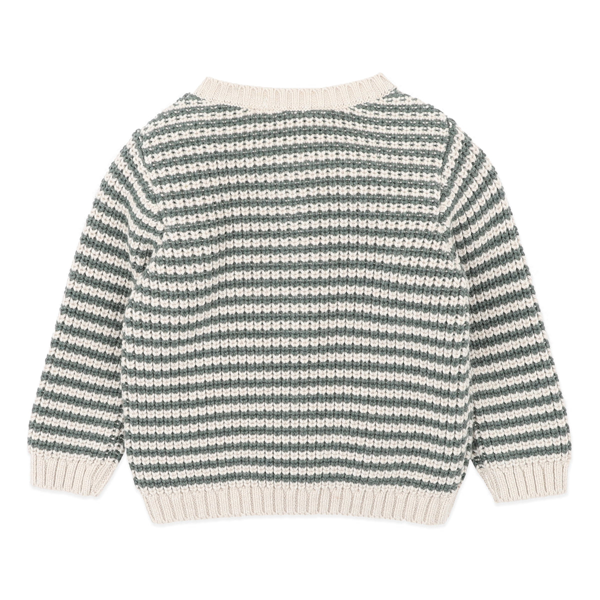 OTTO STRIPE ORGANIC KNITTED CARDIGAN