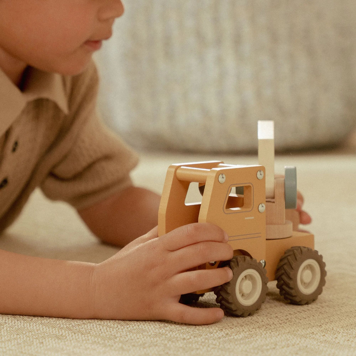 Wooden Crane Truck