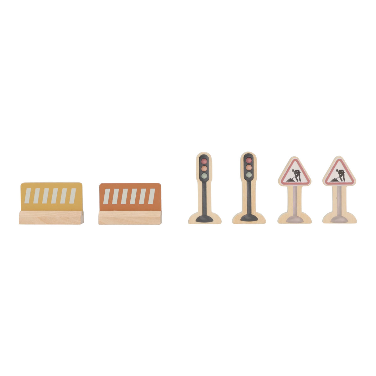 Wooden Crane and Train Track Set