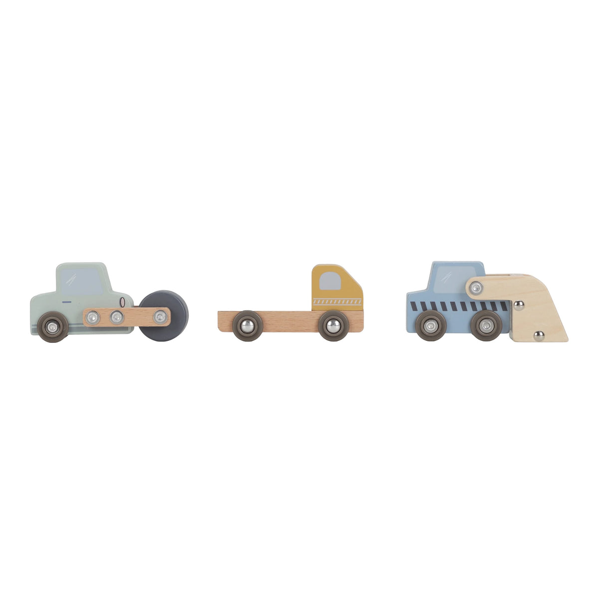 Wooden Crane and Train Track Set
